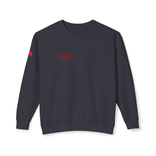 Legend Lives On: Tupac-Themed Unisex Lightweight Crewneck Sweatshirt