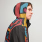 Graffiti Style Men’s Windbreaker Zipper Hoodie – Bold & Custom